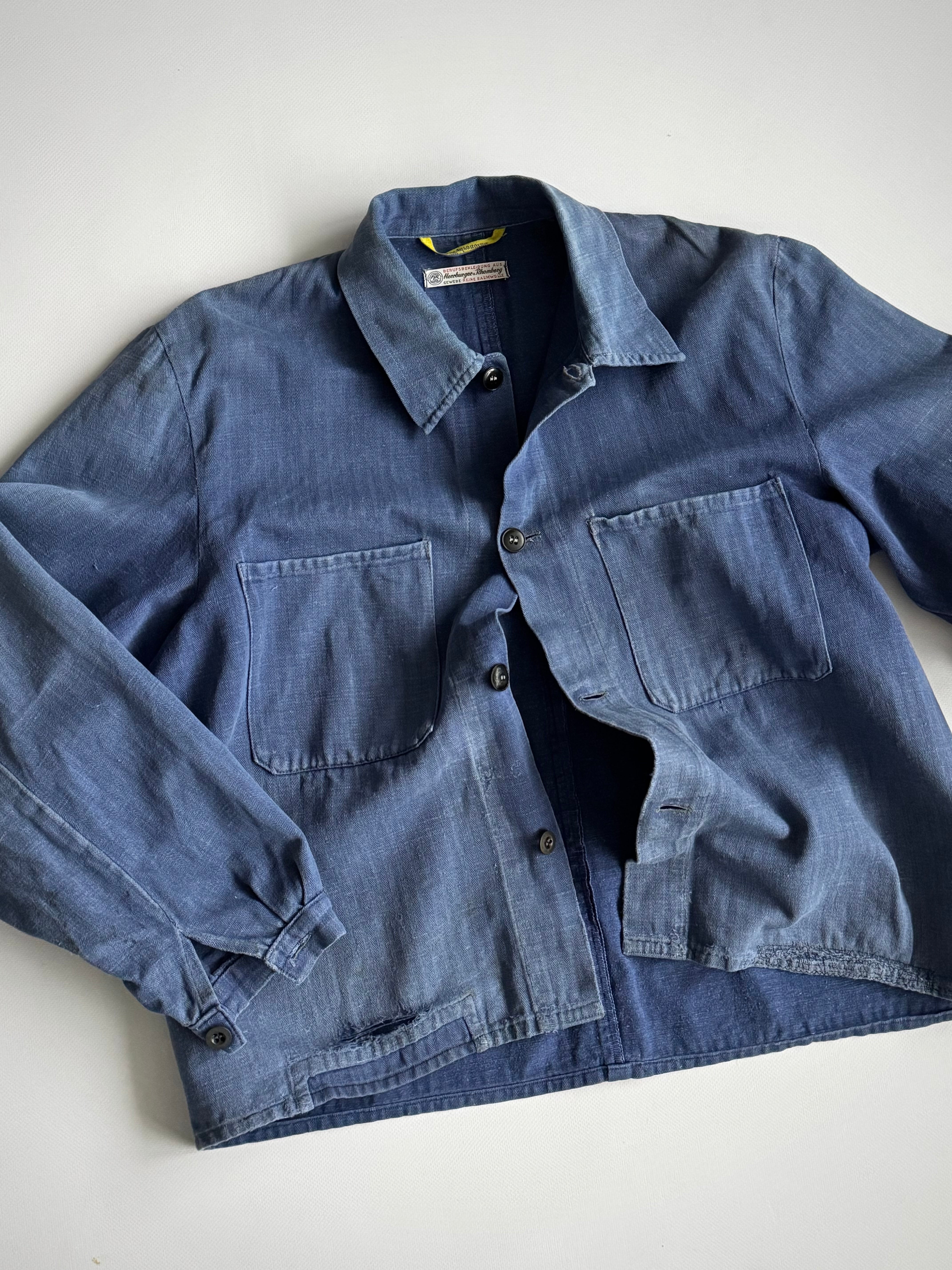 1950s German Workwear HBT Faded Jacket – Thepuregarb