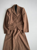 1960s German Women’s Two Piece Wool Skirt Suit