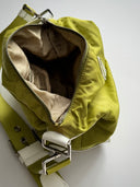 Prada 'Lime Green' Nylon Shoulder Bag
