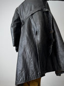 1940s German Officer Pigskin Leather Trench Coat