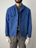 1980s French Workwear Faded Blue Chore Jacket