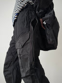 Ten C Garment Dyed Nylon Cargo Trousers