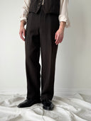 1930s German Workwear Three Piece Brown Suit