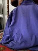 1970s French Workwear Thrashed Purple Chore Jacket