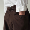 1920s French Workwear ‘Boro’ Buckle Back Faded Winter Pants