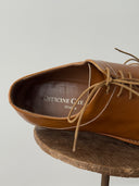 Officine Creative Brown Leather Derby Shoes