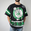 Vintage 90s NBA Boston Celtics Full Print Salem USA T-Shirt