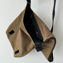 2000s Vintage Y2K Diesel Avant Garde Corduroy Crossbody Bag