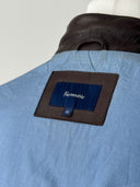 Faconnable Lambskin Leather Brown Jacket