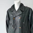 1950s Vintage Post WW2 Era German Dispatch Riders Double Breasted Leather Jacket