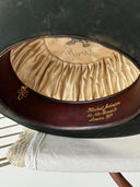 1940s Herbert Johnson England Black Bowler Hat