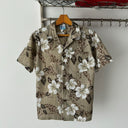 90s Vintage Made in USA RJC Hawaiian Flowers Aloha Crazy Shirt