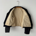 Antique ≈1920s European Workwear Black Railroad Wool Gilet Jacket