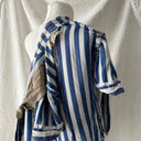 1930s French Women’s Bespoke Short Sleeve Striped Blazer