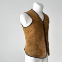 Vintage 1960s French Workwear ‘Eclair’ Zip Sheepskin Shearling Gilet Vest