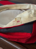 1960s Vintage Men's European Red Striped Retro Flat Cap
