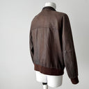 Faconnable Lambskin Leather Brown Jacket