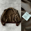 1970s USAF A-2 Leonhard Meerbusch Flying Leather Brown Faded Jacket
