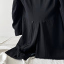 Antique Early 20th Century Edwardian Era European Black Wool Frock Coat