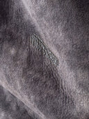 1950s Vintage German Gray Leather Shearling Gilet Vest