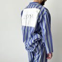 1970s Vintage German Prisoner Work Purple Striped Suit Сhore Jacket / Pants