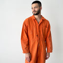 1960s British Workwear ‘Harpoon’ Sanfor Faded Orange Painted Coveralls