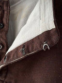 1920s French Workwear ‘Boro’ Buckle Back Faded Winter Pants