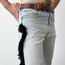 1970s Vintage Levi’s 717 0617 USA Hippie Fringe Jeans Pants