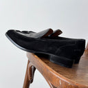 Gucci Black Suede & Leather Tuxedo Loafers