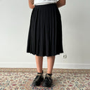 Prada Wool Blend Pleated Midi Wrap Skirt