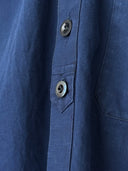 1950s Vintage French Workwear Railway Long Smock Chore Jacket
