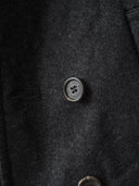 Neil Barrett Double Breasted Gray Wool Pea Coat