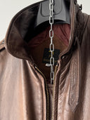 Vintage 80s Neiman Marcus A2 Flying Brown Leather Bomber Jacket