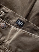 Vintage 00s Dolce & Gabbana Women’s Low Rise Brown Pants