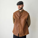 1940s WW2 Era British Army Leather Jerkin Gilet