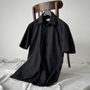 2000s Yves Saint Laurent YSL Pour Homme Black Button Shirt