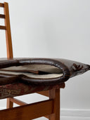 Antique 1900s German Butcher Knife Leather Tote Bag