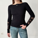 Off-White 'OFF' Stamp Women's Second Skin Ripped Top