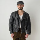 1960s British ‘Clix’ Zipper Biker Leather Jacket
