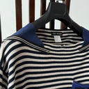 1990s Issey Miyake Boxy Striped Knit Sweater