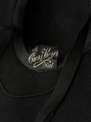 1940s Vintage ‘Croys Keys’ Women’s Black Wool Hat