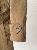 Ten C Double Breasted Belted Khaki Long Trench Coat