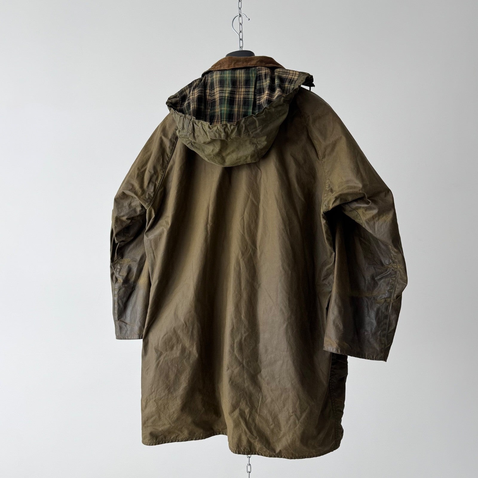 1970s Vintage Barbour Gamefair Waxed Jacket With Lined / Hooded