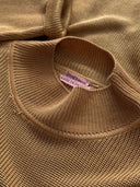 1980s Hermes Paris Women’s Gold Silk Sweater