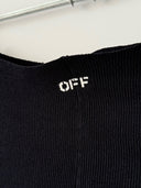 Off-White 'OFF' Stamp Women's Second Skin Ripped Top
