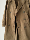 Ten C Double Breasted Belted Khaki Long Trench Coat