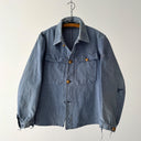 1950s Swiss Workwear Firefighter Faded Chore Jacket