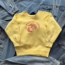 1950s Vintage Military US Marine Corps Yellow Stenciled Raglan Sweatshirt
