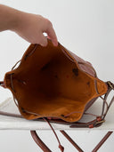 90s Vintage Louis Vuitton 1994 Epi Petit Noe Leather Bucket Bag Burgundy