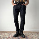 Balmain Paris Black Biker Jeans Pants